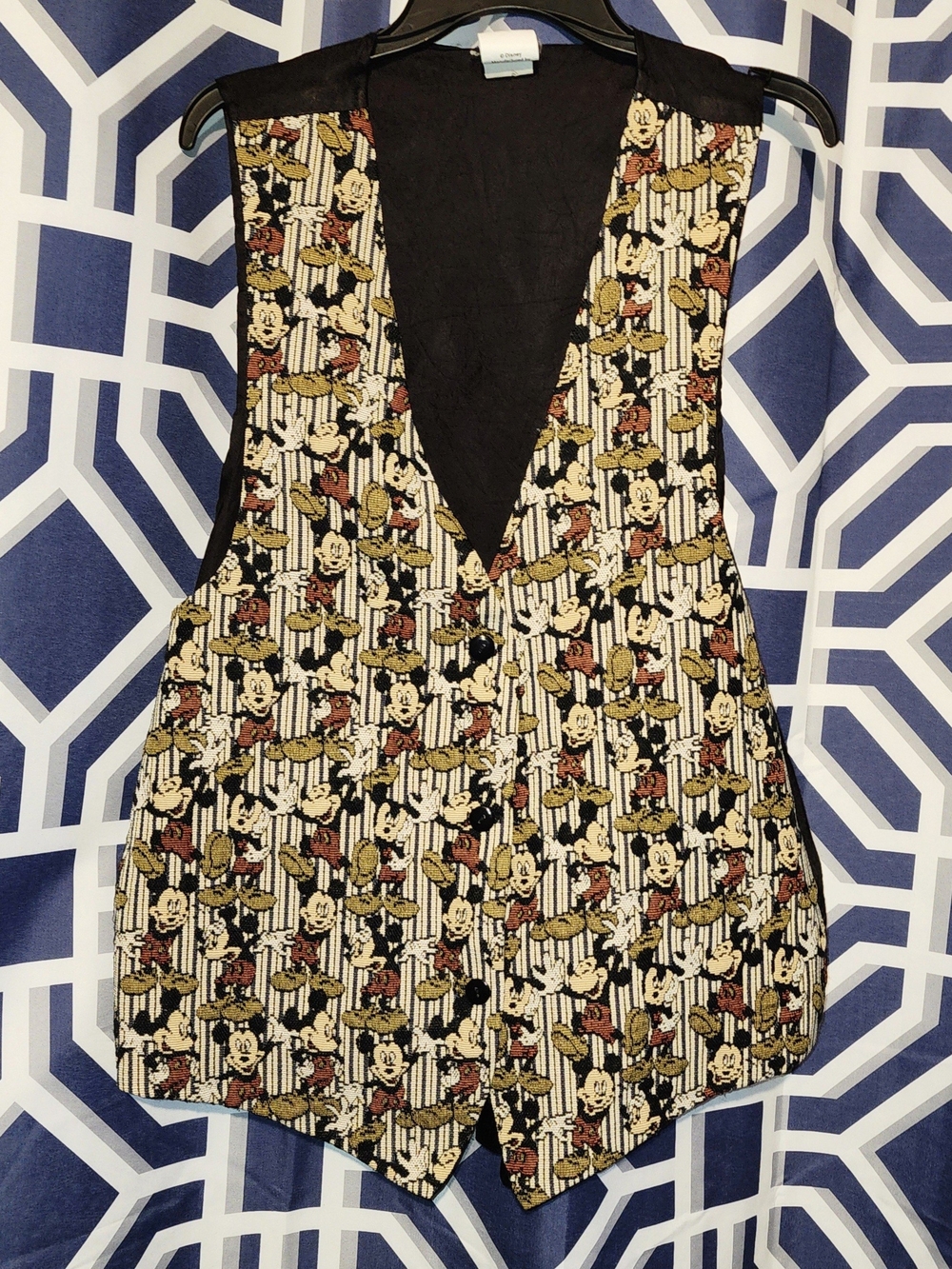 Vintage Disney Mickey Mouse Women's Vest, One Size, 1990s, Made In USA